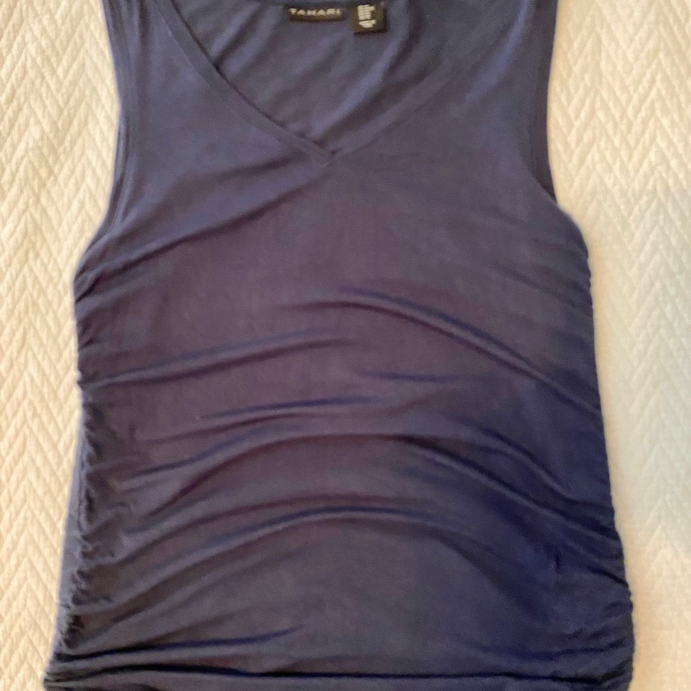 Women's Blue Sleeveless Top